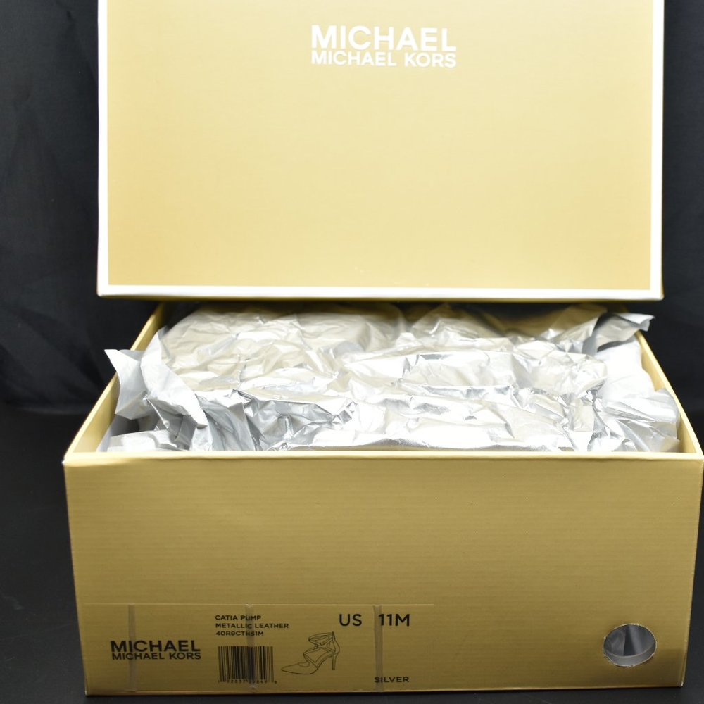 NEW Michael Kors Catia Pump, Size 11, NIB, Silver - Picture 8 of 8